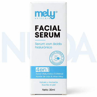 Sérum Facial MELY 4 en 1 – Ácido Hialurónico + Retinol