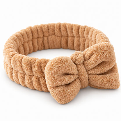 Vincha para Skincare de toalla con Moño Nuda®